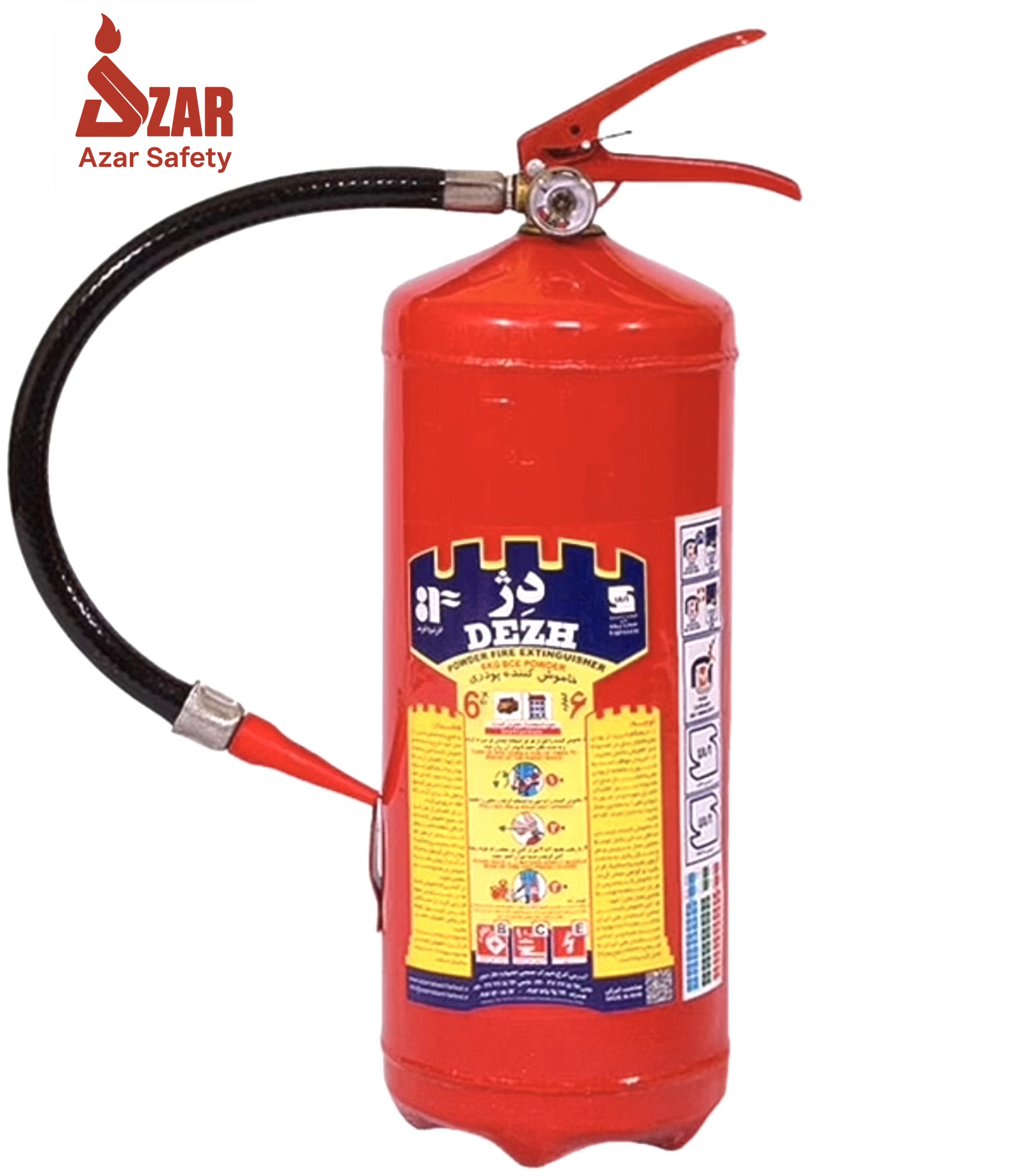 کپسول آتش نشانی ۶ کیلویی دژ