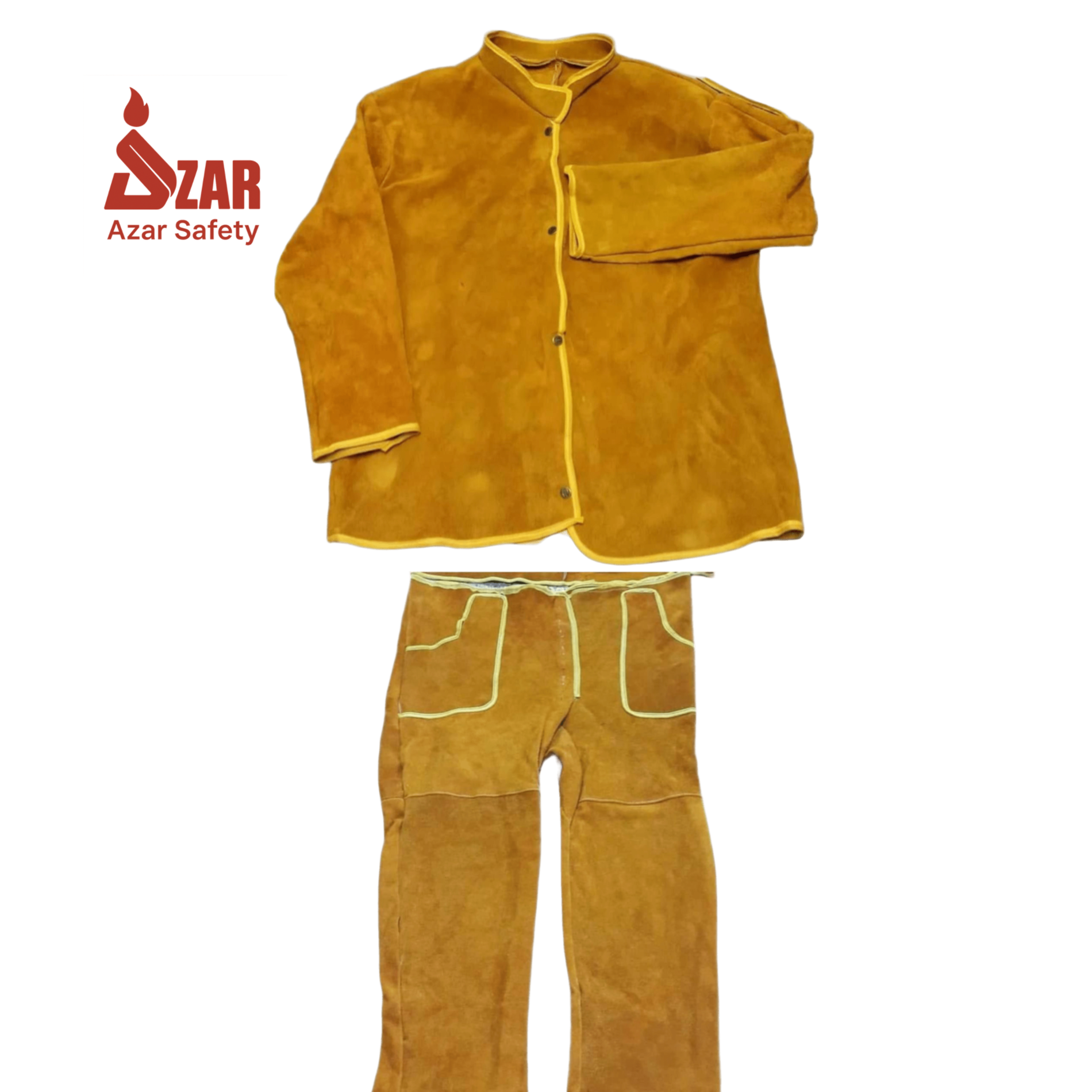 لباس نسوز چرمی جوشکاری ( کت وشلوار)